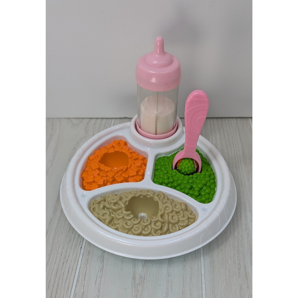 Fisher Price Servin' Surprises Baby Food Dish Magic Spoon Bottle Set